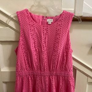 JCrew eyelet midi dress Size 8